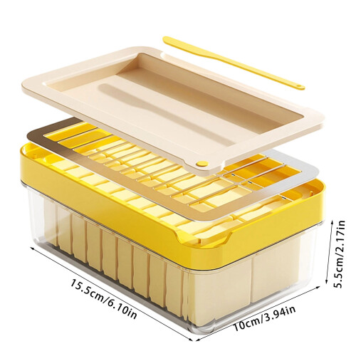 Dishwasher Safe Sealed Butter Container Magnetic Seal Spatula 2