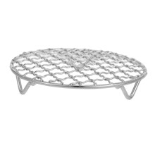 Stainless steel cooking stand round with legs for baking grilling air fryer electric stove