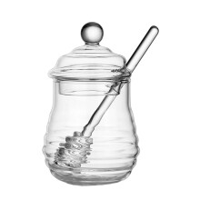 Pot en verre de stockage de miels à ouverture facile,-280ML