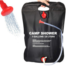 Outdoor Solar Shower Bag 5 Gallons with Removable Hose