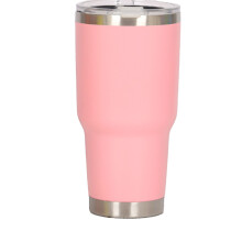 Kaffeebecher für den Außenbereich, Edelstahl, vakuumisoliert, transparenter Deckel, langlebig, auslaufsicher, Thermobecher für Eiskaffee (30 oz,