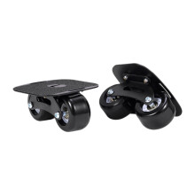 1 Pair Split Skateboards Road Skates with Wheels for Outdoor Activities Black wheel