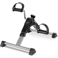 Foldable Mini Pedal Exerciser Bike Under Desk Cycle For Arm And Leg Compact Portable, LCD Display, Adjustable Resistance