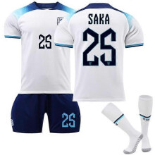 UEFA EURO 2024 England Kids Home Jersey No 25 Saka 10-11years