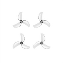 4PCS 1611 3-Blades CW CCW Propeller for RC Pavo Femto FPV Racing Quadcopter Transparent-Gray