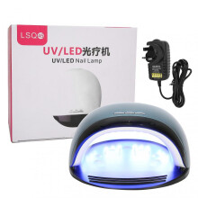UV gel lamp nail polish dryer double light source timing time memory 120W 100-240VUK plug