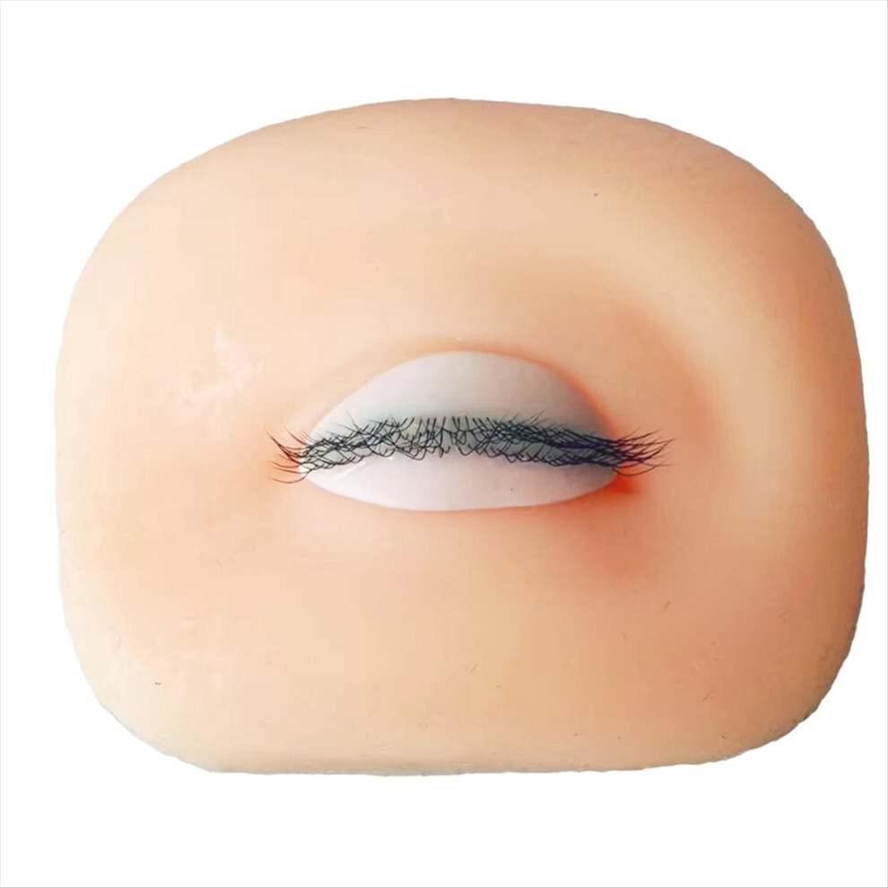 New 3D Eyelash Mannequin Eyes for Eyelash Practice, Flat Doll Head, False Eyelash Grafting Training Mannequin Head