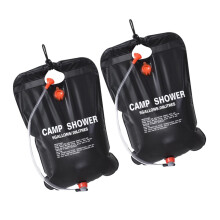 2 x Solar Shower Bag Camping Shower Black for Outdoor Activities such as Camping and Fishing Efficient for Heating Water