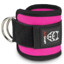 Ankle Straps for Cable Machines  Padded Fitness Ankle Sleeves for Training  Pink