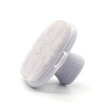 Spazzola per il corpo in silicone per la doccia, setole morbide, delicata spazzola esfoliante per massaggio, silicone alimentare, design antiscivolo