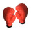 Sparring gloves for boxing and training sessions red and small 1