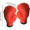 Sparring gloves for boxing and training sessions red and small 2