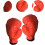 Sparring gloves for boxing and training sessions red and small 3