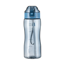 Tragbare Wasserflasche mit Volumenmarkierung, auslaufsicher, BPA-frei, aus Tritan, spülmaschinenfest, wiederverwendbar, leicht, bruchsicher –