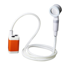 shower, camping shower, portable shower for camping with electric pump for outdoor activities, hiking and pet bathing