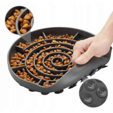 Dog Food Slowing Bowl Large Silicone Durable Suction Cups
