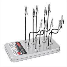 MS095 Flexibler magnetischer Metallclip mit Aufbewahrungsbox, Modellbauklammer für Plastikmodellbau, Malwerkzeuge, Hobby-DIY