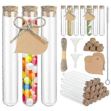 30 Pcs Test Tubes, Test Tubes with Corks Glass Test Tubes 20 x 150mm Edition 0617