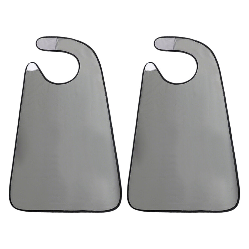 Black Adult Bib Scarf Washable Reusable Dining Protector For
