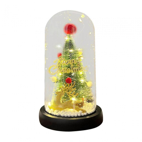 Led Christmas Tree In Acrylic Dome Christmas Tree Decorations Green Tree