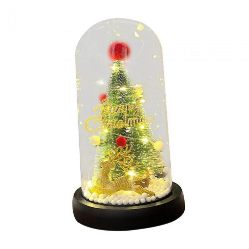 Led Christmas Tree In Acrylic Dome Christmas Tree Decorations Green Tree 1
