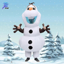 (Adult size, Snowball) Inflatable Snowman Costume for Christmas Halloween Party, Stage Performance Suit in Adult Size with Multiple Styles