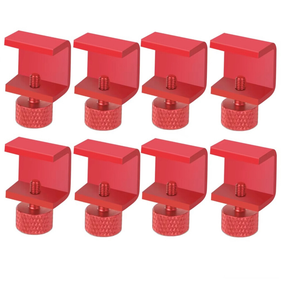 8Pcs 3D Printer Parts Platform Heated Adjustable Bed Clip For 3 Cr10 Hotbed Printing Platform Glass Plate Red 4851422117304