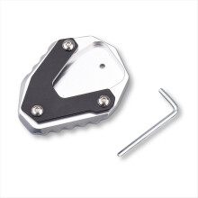 Seitenständer-Verlängerungsplatte für Motorrad-Morini X-Cape 650/650X (2022–2024), Silber & Schwarz