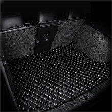 Car Boot Mat Waterproof AntiSlip Leather Trunk Cargo Liner for Ford Kuga Escape 20132018 Black Beige