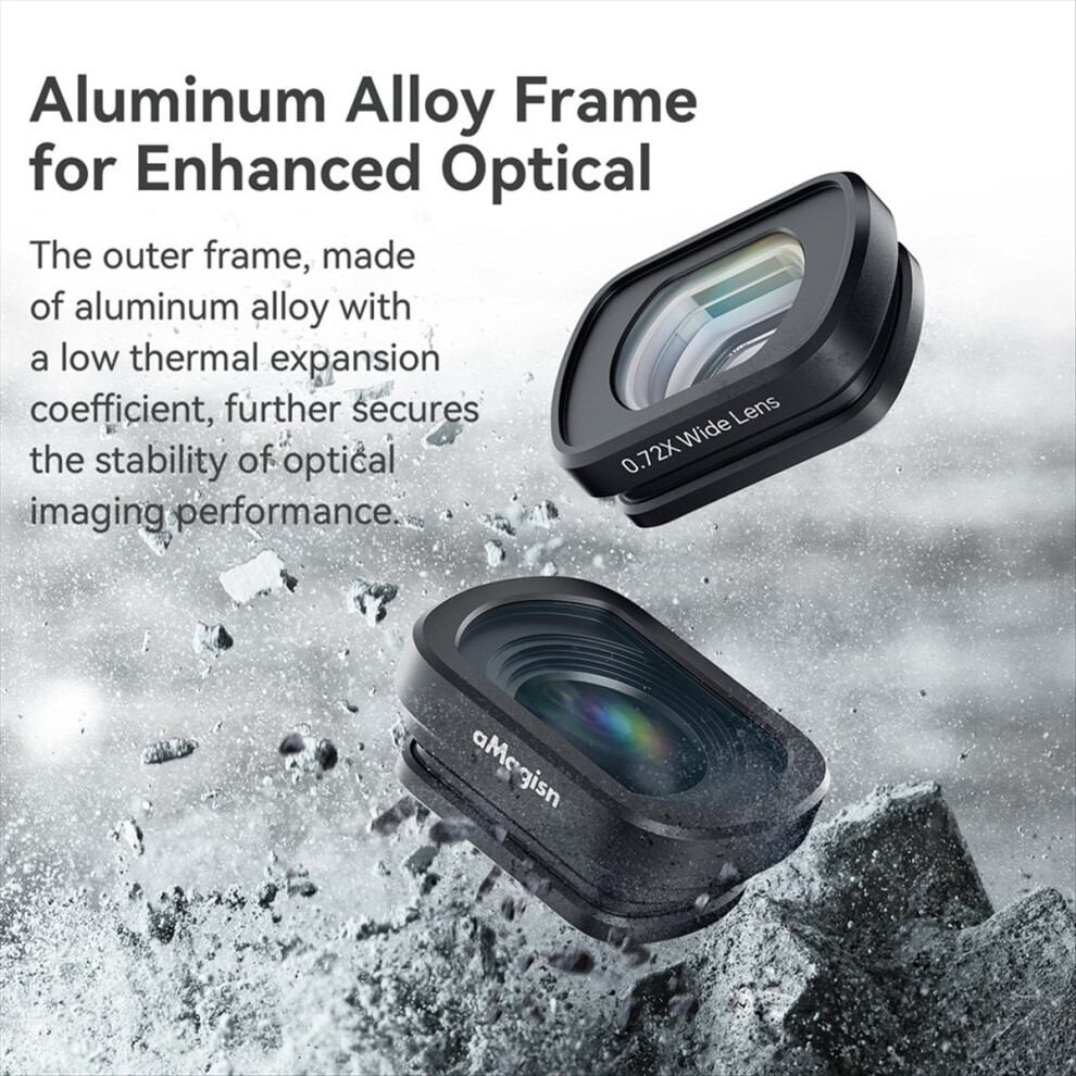 0.72X Wide-Angle Lens For Pocket 3 Magnetic Mount Action Camera Accessories 4851422111937