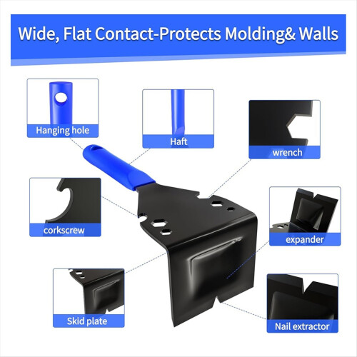 Tile Trim Puller Base Plate, Tile Removal Tool for Commercial Work, Plastic Molding, Side Plate, Floor Demolition. 1