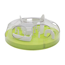 Maze Type Cat Feeder Green Interactive Pet Slow Food Bowl For Cats And Dogs Anti Choking Material Indoor Slow Feeding