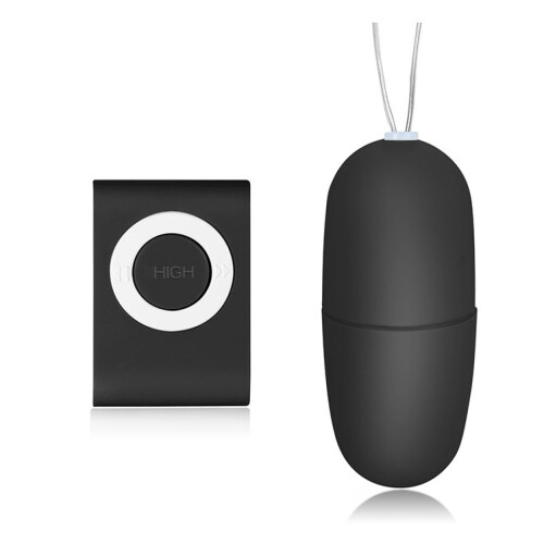 Vibrator Jump Egg MP3 Remote Control MultiSpeed Black For Women