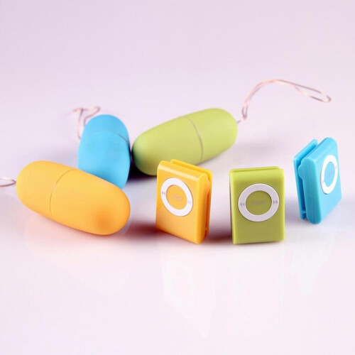 Vibrator Jump Egg MP3 Remote Control MultiSpeed Black For Women 1