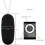 Vibrator Jump Egg MP3 Remote Control MultiSpeed Black For Women 4
