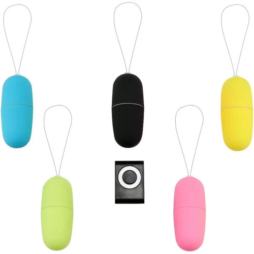Vibrator Jump Egg MP3 Remote Control MultiSpeed Black For Women 2
