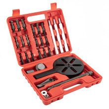 21 in 1 Bearing Disassembly Puller, Inner Hole Removal, 18Puller Set, 3 Tie Rods, Toolbox, Multifunction Disk, Rod