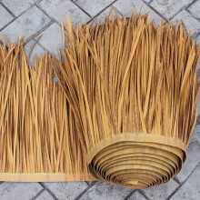 Mexican thatched roof – artificial bushy roll for hut bar, weatherresistant palm thatch rolls, fireresistant garden terrace decoration