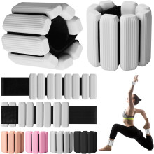 (Gray) Wrist Weights, 2Pack Adjustable Wearable Wrist Ankle Weights for Women/Men, Silicone Wrist Bangles for Walking, Yoga, 2lb