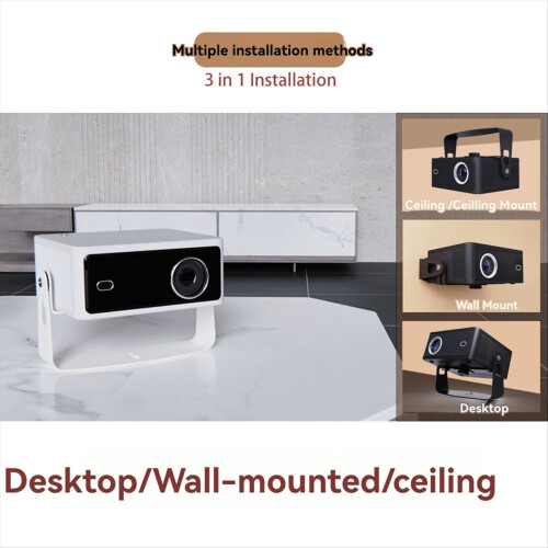 Universal 1/4 Screw Hole Projector Bracket 360 Degree Rotating Desktop Projector Bracket Wall Bracket Ceiling Load 5kg B 1