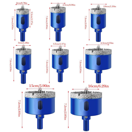 Coated Drill Bit  Precision 30mm For Ceramic Tile Glass Marble Granite Stone Efficient Hole Opener 2