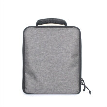 Bolsa impermeável universal cinza para transporte de projetor, com alça, ideal para viagens e negócios.