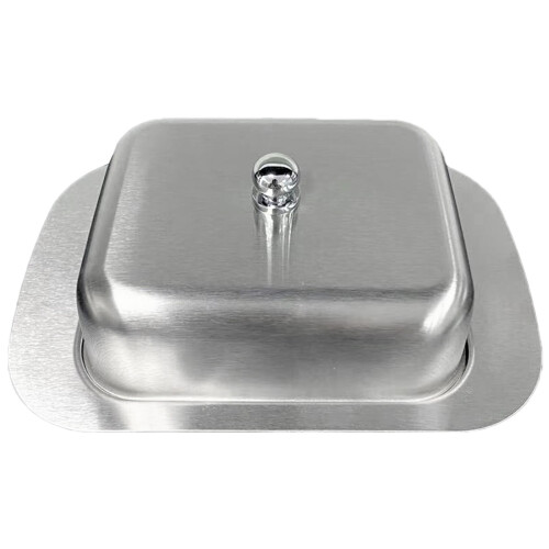 Butterdose mit Deckel, Küchen-Serviertablett,-Edelstahl 304