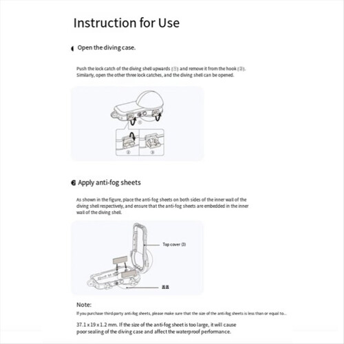 For X5 Dive Case 60m Waterproof Protection Accessory for X5 Camera 1