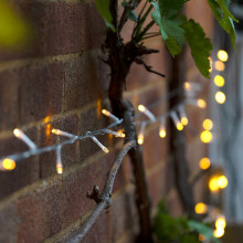 Lumify USB Rechargeable White Warm White Outdoor Solar Powered Fairy Lights DualWhite, 300 LEDs White and Warm White 300 LEDs