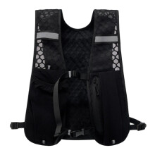 Running Phone Holder Vest Reflective Hydration Chest Bag Breathable Workout Vest For Cycling Hiking Outdoor Black A