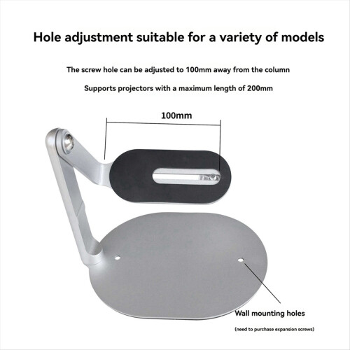 Adjustable Projector Stand 1/4 Base 360 Degree Rotating Desktop Stand for Mini Projector 1