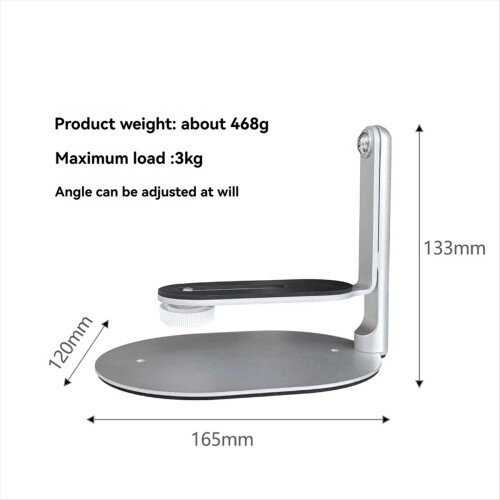 Adjustable Projector Stand 1/4 Base 360 Degree Rotating Desktop Stand for Mini Projector 2