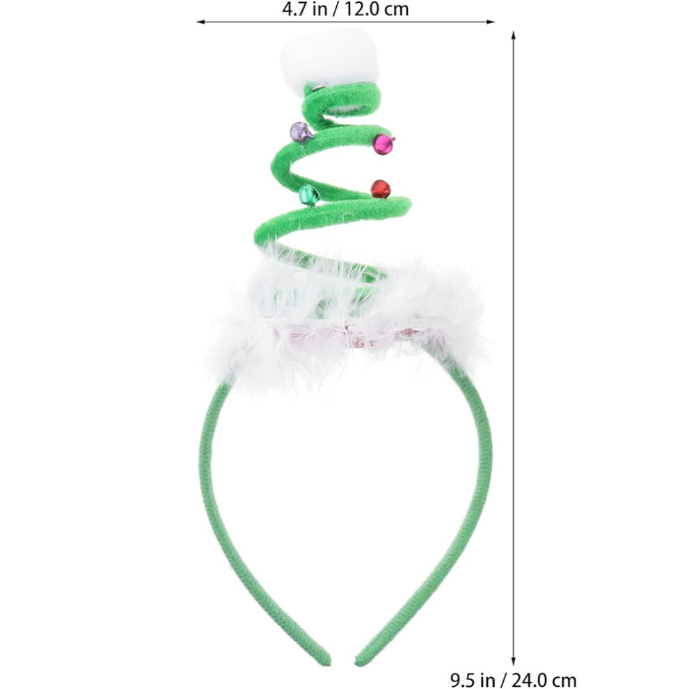 Unisex Festive Christmas Hair Accessories, Funny Bouncy Santa Hat With Bell Design, Unique Cartoon Christmas Headband That Brings Joy And Laughter To Every