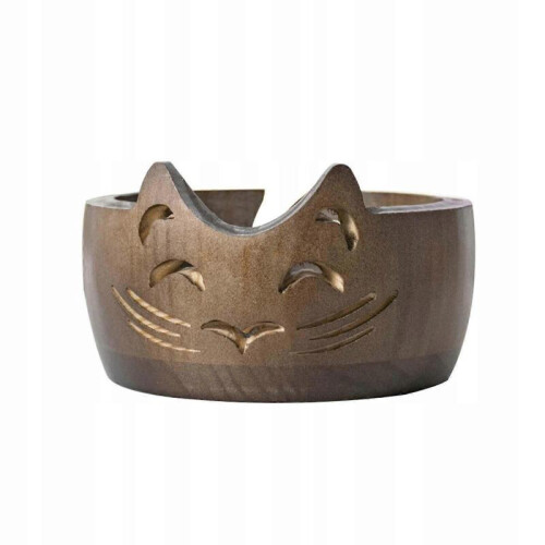 Wooden Yarn Bowl Crochet Supplies Solid Crochet Hook O